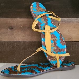 Sam Edelman Gigi Sandal NWOT 10 Teal/Musta…